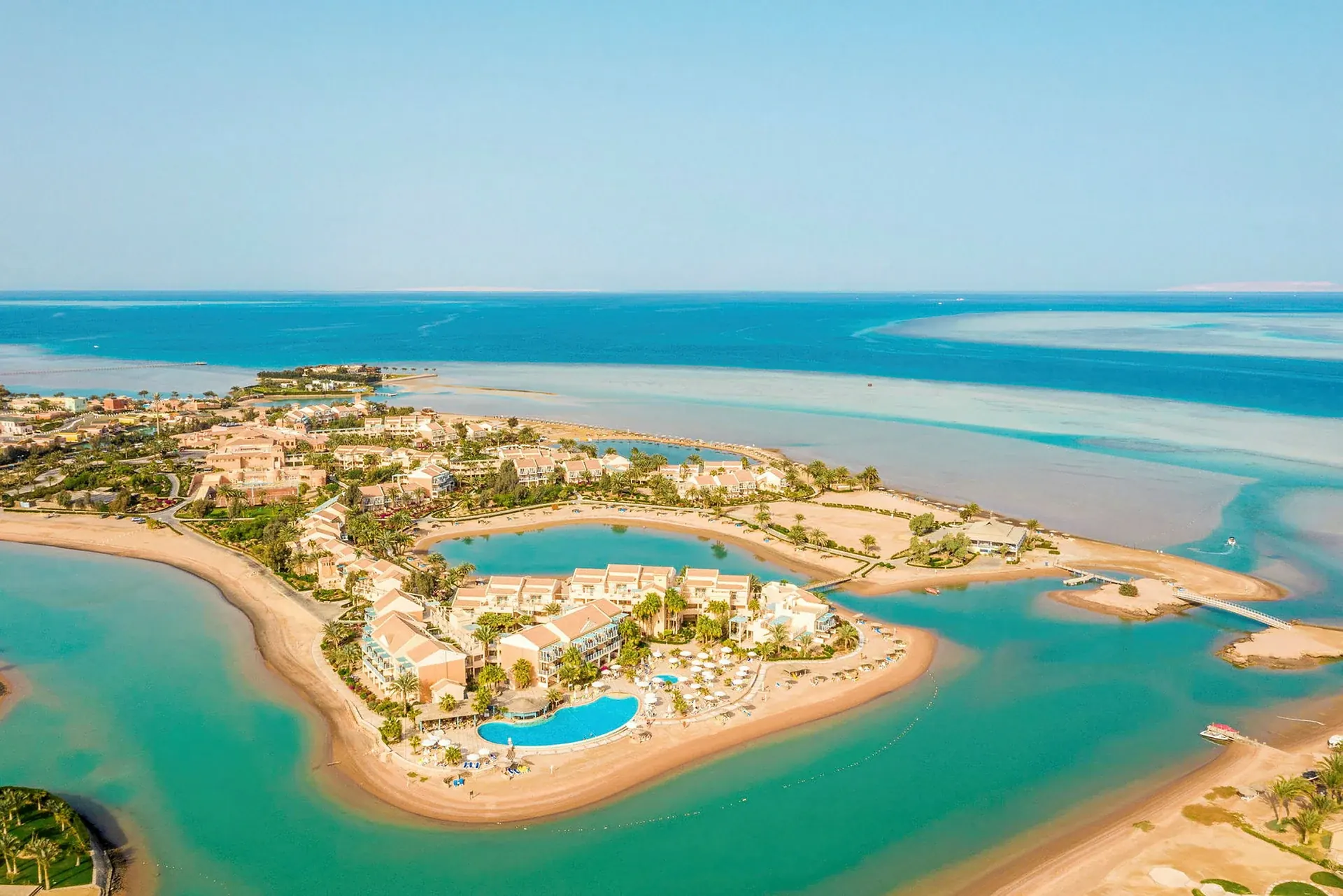 Lagunas y costa de El Gouna